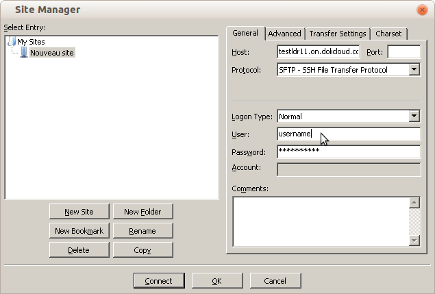 filezilla sftp server setup over vpn